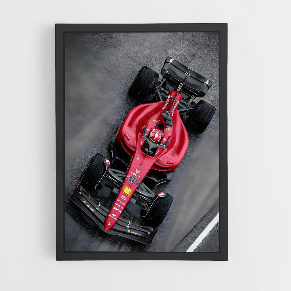 Poster Ferrari Vitesse aérodynamiques – affiche Voitures de Formule 1 (vue 2)